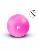 Гимнастический мяч 55 см фуксия с насосом FT-GBR-55FX