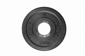 Диск Евро-Классик обрезиненный черный Titan-51 мм - 1,25 кг